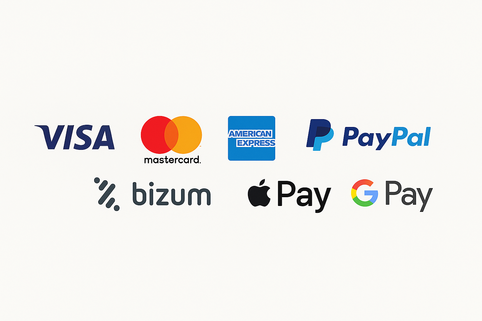 Formas de pago con Google Pay añadido